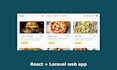 develop a full stack web app with react and laravel
