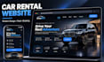 create a car rental website with booking features
