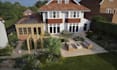 build 3d front yard backyard landscape design rendering garden design patio pool