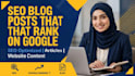 write SEO blog posts that rank on google