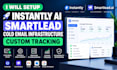 setup instantly ai smartlead cold email infrastructure custom tracking