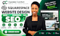 design redesign and optimize squarespace website for SEO