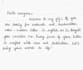 provide handwritten notes, letter, document