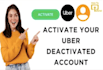do uber reactivation, amazon flex reactivation, spark reactivation and lyft