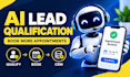 build an ai lead qualification and appointment booking bot
