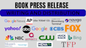 book press release, book launch press release distribution, book launch pr