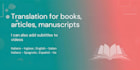 translate your books, articles, ect