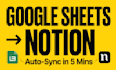 automate google sheets notion crm with make and zapier