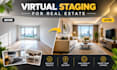 do virtual staging for real estate empty rooms