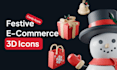 design custom christmas 3d icons for ecommerce web
