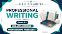 write professional emails, applications and business letters