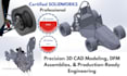 design complex 3d cad models, assemblies, and apply dfm dfa for manufacturing