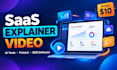 create 30 second saas explainer video for your b2b software