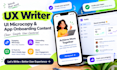 write UX writing, UI microcopy, and app onboarding content