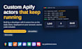 build a production ready custom apify actor with n8n workflow
