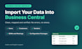 import your data into business central
