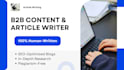 write human written b2b website articles and blog posts