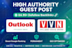 do high authority guest post with do follow permanent backlink