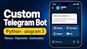 build a telegram bot to take orders and answer customers
