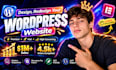 design or redesign a modern wordpress business website