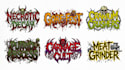 design old school death, deathgrind and grindcore logo