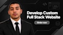 do custom website, full stack website as software developer