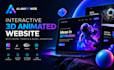 create interactive 3d animated website with spline, threejs and webgl animations