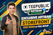set up a 100 percent artisan store for you