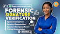 do forensic signature analysis, verification, comparison and forgery examination
