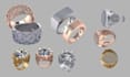 design 3d jewelry cad engagement ring wedding band custom ring rendering