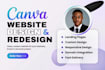 canva website design canva landing page design canva website