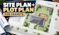 draw a site plan and plot plan for your building permit