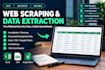 scrape websites and extract data into excel or CSV