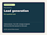 run meta lead generation ads with a fee per qualified lead