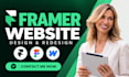design responsive framer website with cms, animations, seo, landing page design