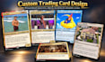 design custom trading cards with your photos