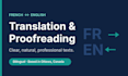 translate and proofread french to english documents
