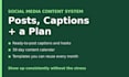 build a social media content system with posts, captions, and a plan