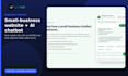 build a small business website with an ai faq chatbot