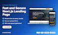 build a fast and secure nextjs landing page