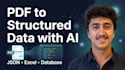 extract data from pdfs and scanned documents into json or excel with ai
