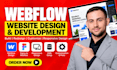 redesign and customize your webflow website