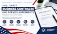 draft professional business contracts and service agreements