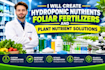 formulate hydroponic nutrients, foliar fertilizers and plant nutrient solutions
