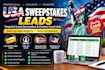 provide premium takes sweeps leads, first hit, mega millions lead, elderly leads