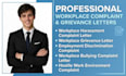write a hostile work environment and constructive dismissal letter