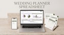 a wedding planner spreadsheet, event tracker and google sheets template