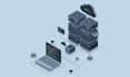 create 2d isometric illustration
