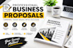 write a professional business proposal and project proposal