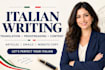 write SEO optimized italian articles, blog posts